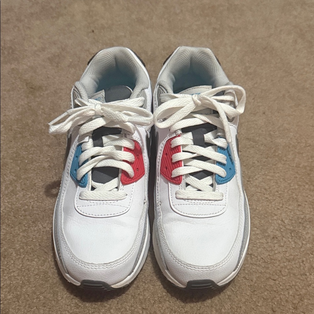 Nike Kids Sneakers with Red and Blue Accents